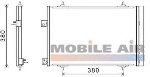 Radiador de aparelho de ar condicionado Peugeot/Citroen 1626267480 preço, a partir de 73,21 USD