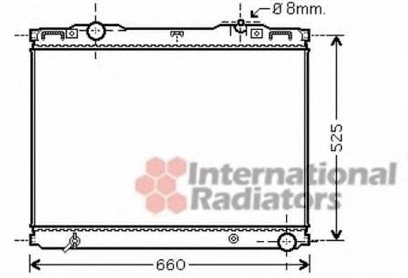 253103E030 Hyundai/Kia Radiador de esfriamento de motor