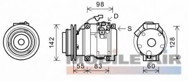 Compressor de aparelho de ar condicionado 4472203655 Mitsubishi