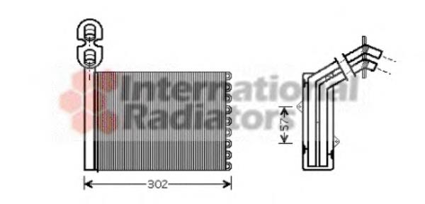 7M3819030 VAG Radiador de forno (de aquecedor)