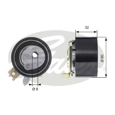 Compre 1680600QBB Nissan/Infiniti Rolo de reguladora de tensão da correia do mecanismo de distribuição de gás