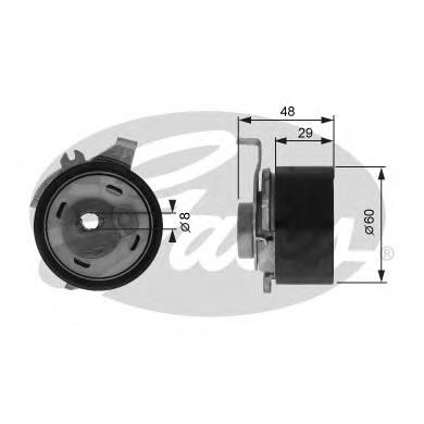 Compre 1104003 Ford Rolo de reguladora de tensão da correia do mecanismo de distribuição de gás