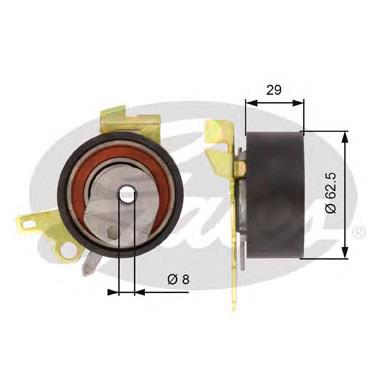 Rolo de reguladora de tensão da correia do mecanismo de distribuição de gás Gates T43022 preço, a partir de 25,65 USD