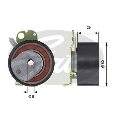 Compre 96353368 Peugeot/Citroen Rolo de reguladora de tensão da correia do mecanismo de distribuição de gás