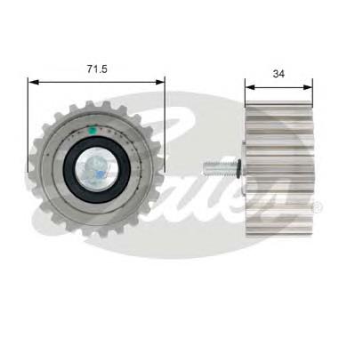 Compre 0500388688 Fiat/Alfa/Lancia Rolo parasita da correia do mecanismo de distribuição de gás