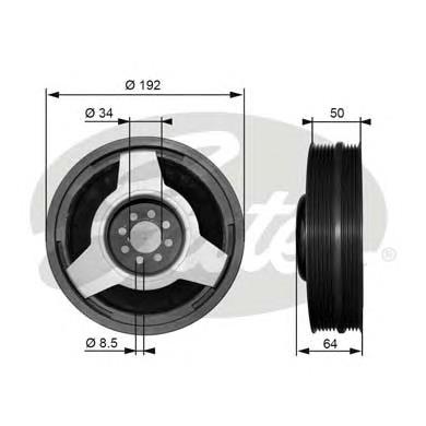 Polia de cambota 1987945612 Bosch