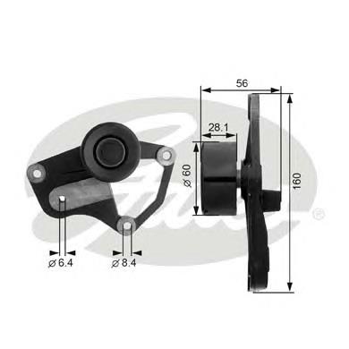 Compre 9620154280 Peugeot/Citroen Rolo parasita da correia de transmissão