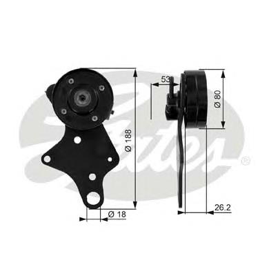 Compre 128134 Peugeot/Citroen Rolo de reguladora de tensão da correia de transmissão