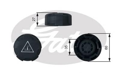 Tampa (tampão) do tanque de expansão Gates RC247 preço, a partir de 4,44 USD