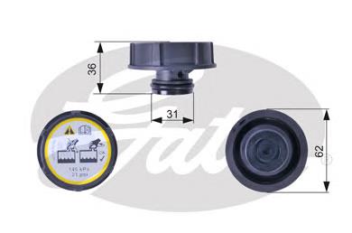 Tampa (tampão) do tanque de expansão Mazda LF5015205A preço, a partir de 7,06 USD