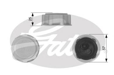 Tampa (tampão) do tanque de expansão 1650630 Ford