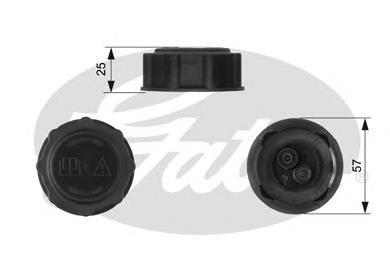 Tampa (tampão) do tanque de expansão Ford 6893213 preço, a partir de 2,59 USD