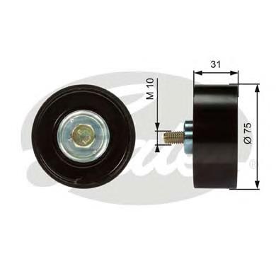 Compre T36306 Gates Rolo parasita da correia de transmissão