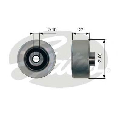 1473383 Ford Rolo parasita da correia de transmissão