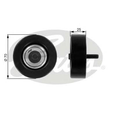 1763647 Ford Rolo parasita da correia de transmissão