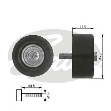 Compre RP220 Japan Parts Rolo parasita da correia de transmissão