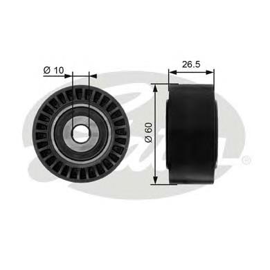 1611422980 Peugeot/Citroen Rolo parasita da correia de transmissão