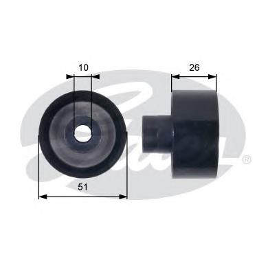 1633907 Ford Rolo parasita da correia de transmissão