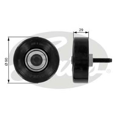 1145493 Ford Rolo parasita da correia de transmissão