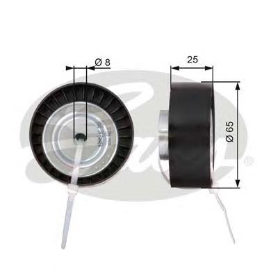 1731709 Ford Rolo parasita da correia de transmissão