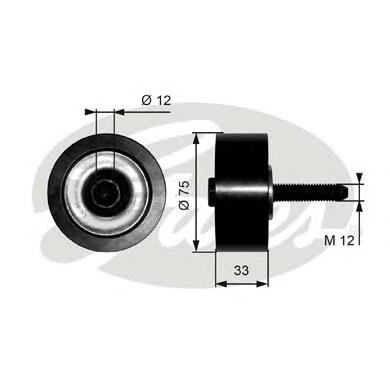 VKMCV51047 SKF Rolo de reguladora de tensão da correia de transmissão