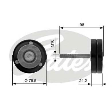 03D145276D VAG Rolo parasita da correia de transmissão