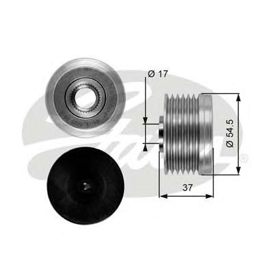 Polia do gerador Fiat/Alfa/Lancia 77363303 preço, a partir de 35,63 USD
