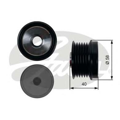 AM5Q10A352AA Ford Polia do gerador
