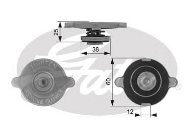 Tampa (tampão) do radiador Mitsubishi MB007570 preço, a partir de 2,62 USD