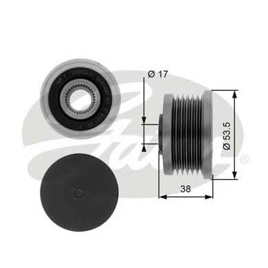 Polia do gerador RC150 Kamoka