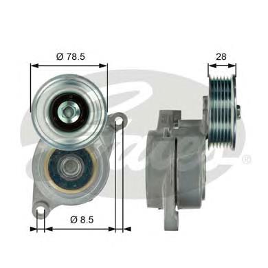 ZJ0115980B Mazda Reguladora de tensão da correia de transmissão