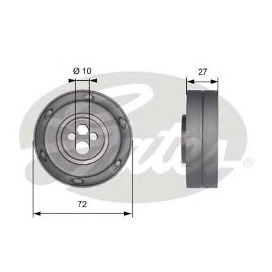 Rolo de reguladora de tensão da correia do mecanismo de distribuição de gás 078109243C VAG