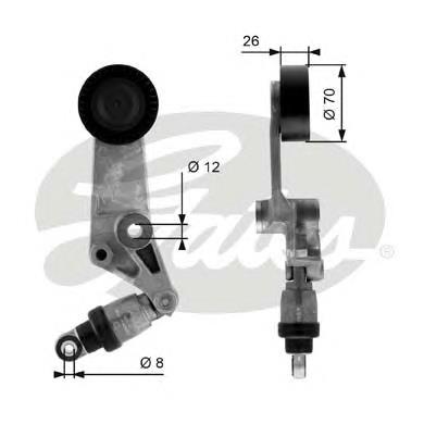 Reguladora de tensão da correia de transmissão 1662022011 Toyota
