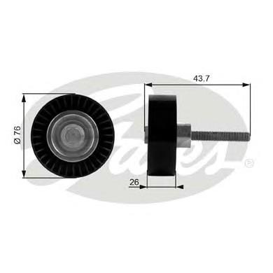 1J0145276 VAG Rolo parasita da correia de transmissão