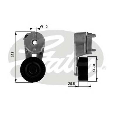 4854089AB Chrysler Reguladora de tensão da correia de transmissão