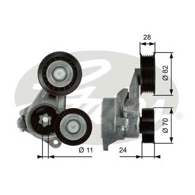 1367254 Ford Reguladora de tensão da correia de transmissão