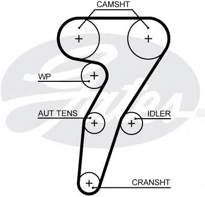Correia do mecanismo de distribuição de gás Fiat/Alfa/Lancia 0071719649