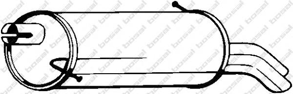 Silenciador, parte traseira para Seat Alhambra  7V8, 7V9
