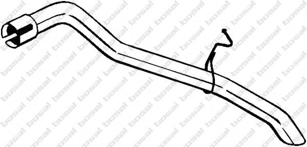 5198943 Ford Silenciador, parte traseira