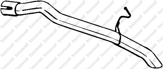 840001 Bosal Silenciador, parte central