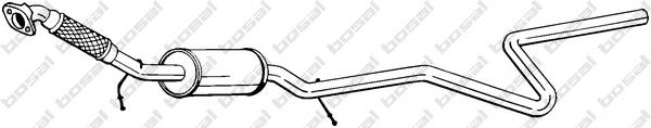 C60140500A Ford Silenciador, parte central