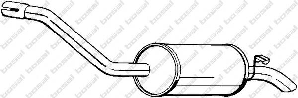 1076369 Ford Silenciador, parte traseira
