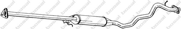 Silenciador, parte central 18220S10A02 Honda