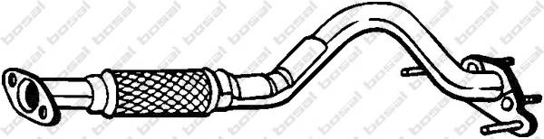 Silenciador, parte dianteira 750133 Bosal
