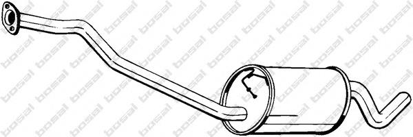  Silenciador, parte traseira Ford Escort IV hatchback (GAF, AWF, ABFT) (1985 - 1990) IV