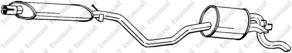  Silenciador, parte traseira Fiat Punto I hatchback (176) (1993 - 1999) I