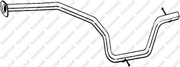 1481248 Ford Silenciador, parte central