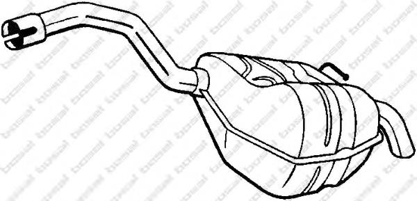 1810408 Ford Silenciador, parte traseira