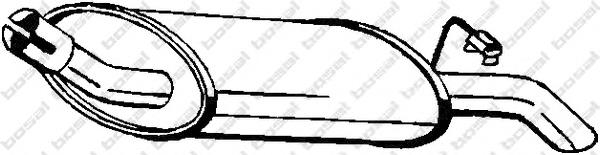 1659728 Ford Silenciador, parte traseira