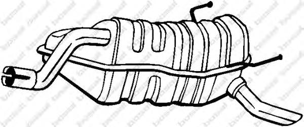 Compre 148359 Bosal Silenciador, parte traseira